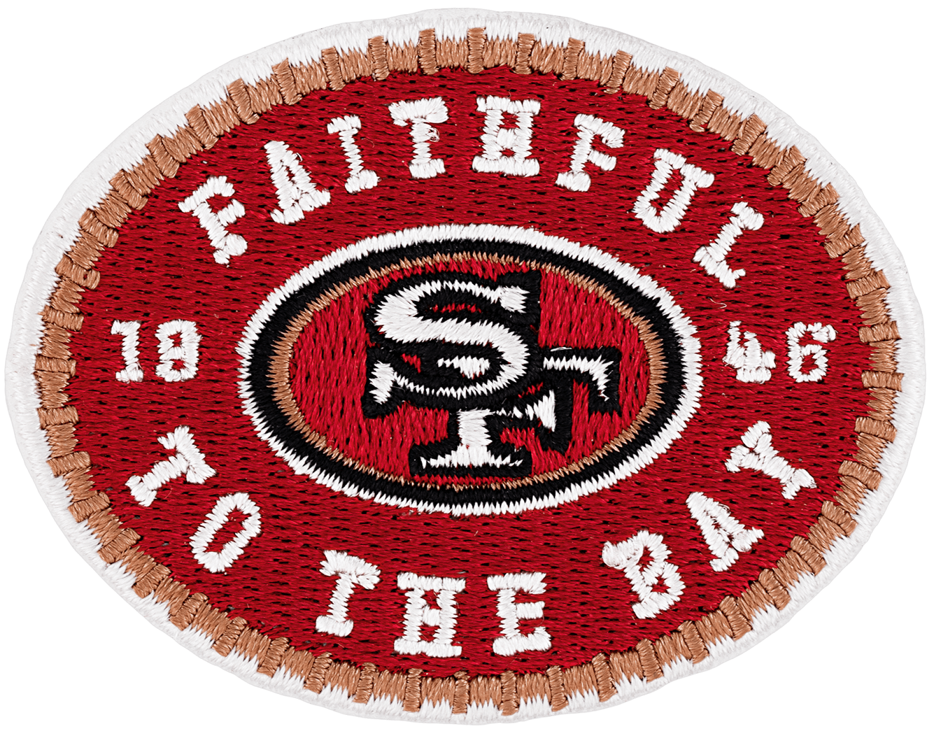 San Francisco 49ers - Patch - Back Patches - Patch Keychains