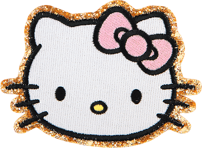 Sanrio Hello Kitty face patch iron store on patch stoney clover