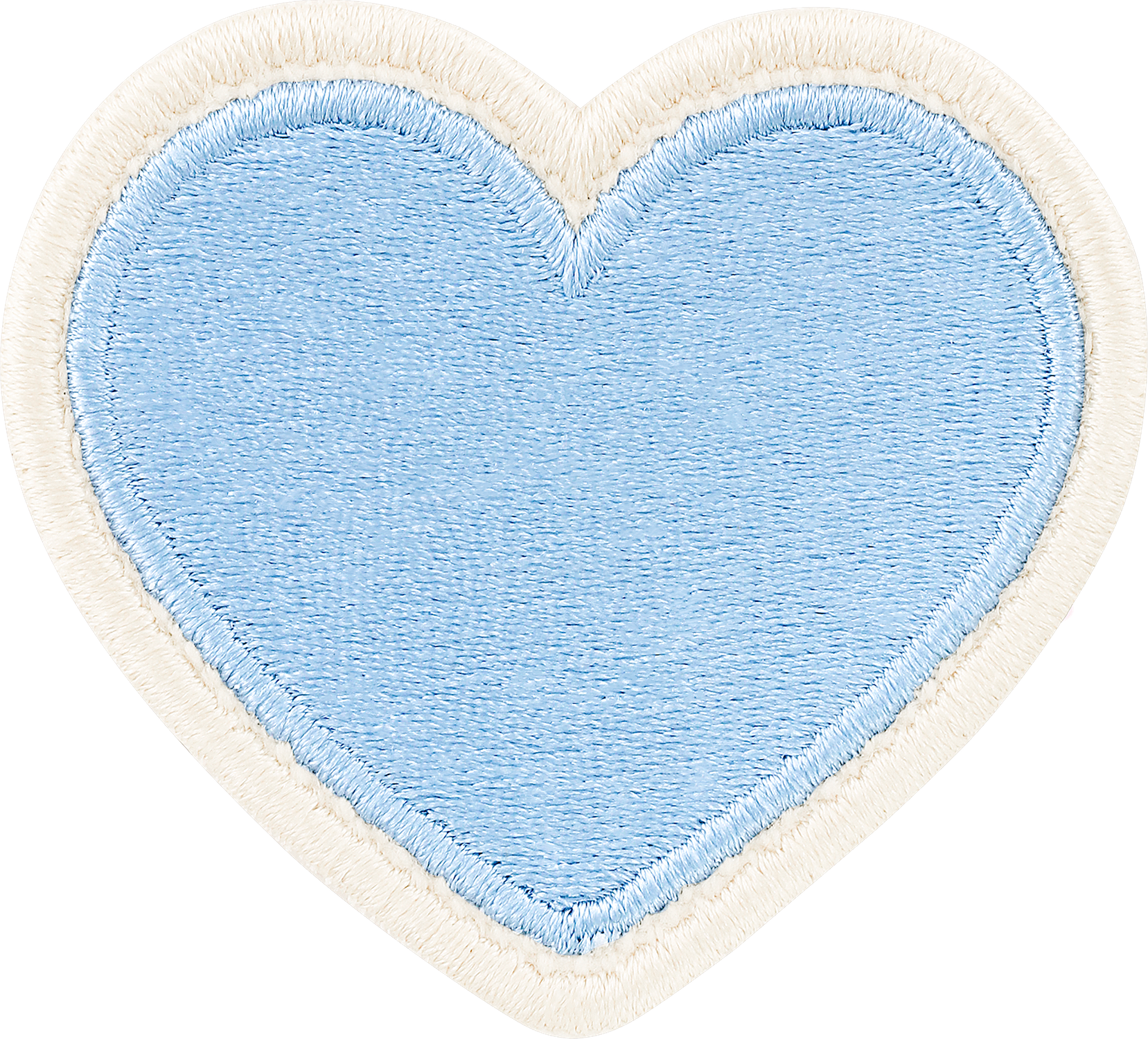 Glitter Heart Patches - Periwinkle