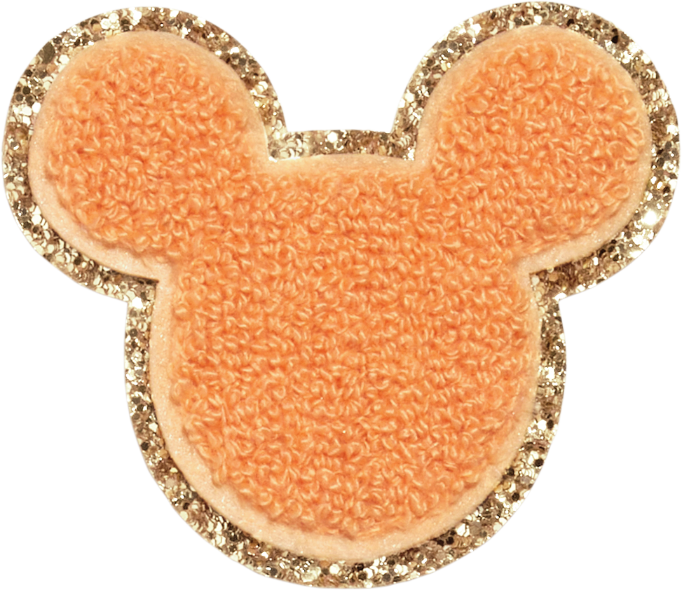 Mickey Mouse Glitter Colored Heads Disney Character Button