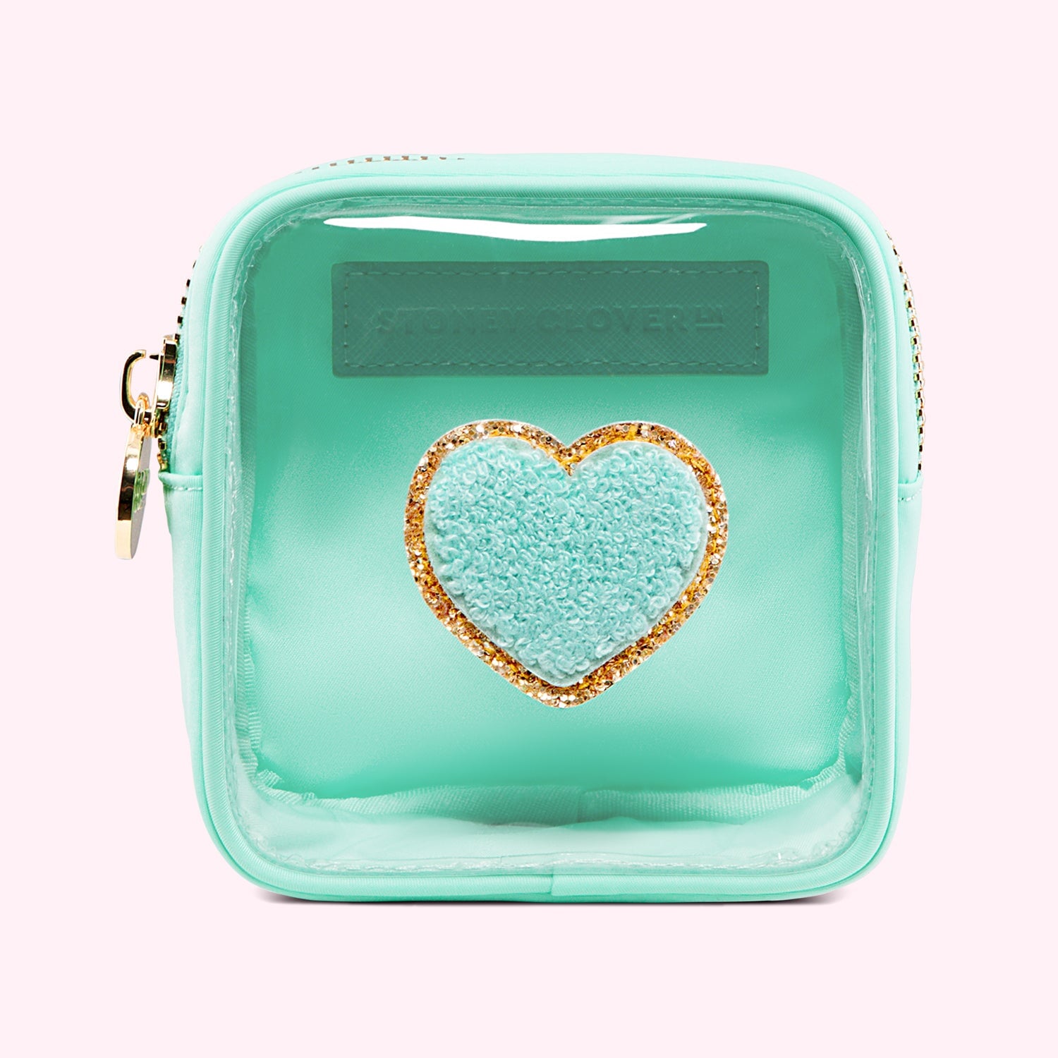 Stoney retailer Clover Lane - Embroidered Heart Mini Pouch