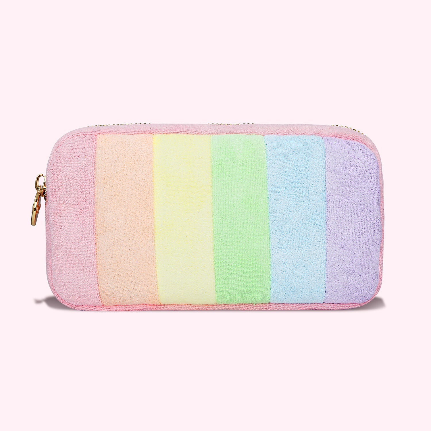 Stoney Clover Lane x Target Pink Small Circle Pouch w/ Rainbow outlets Patch