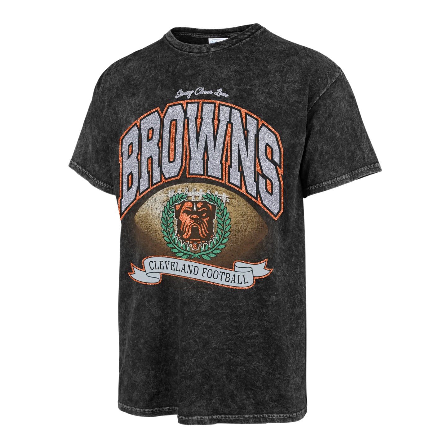 Stoney Clover Lane X '47 Cleveland Browns Glitter Rocker Vintage Tee