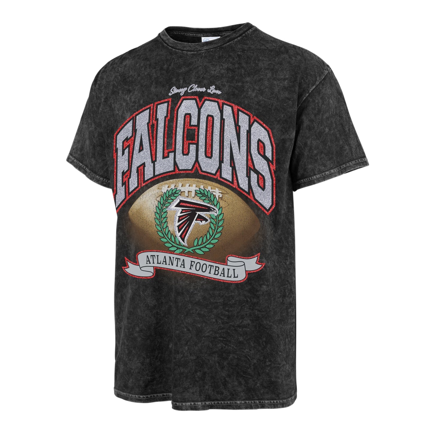 Stoney Clover Lane X '47 Atlanta Falcons Glitter Rocker Vintage Tee