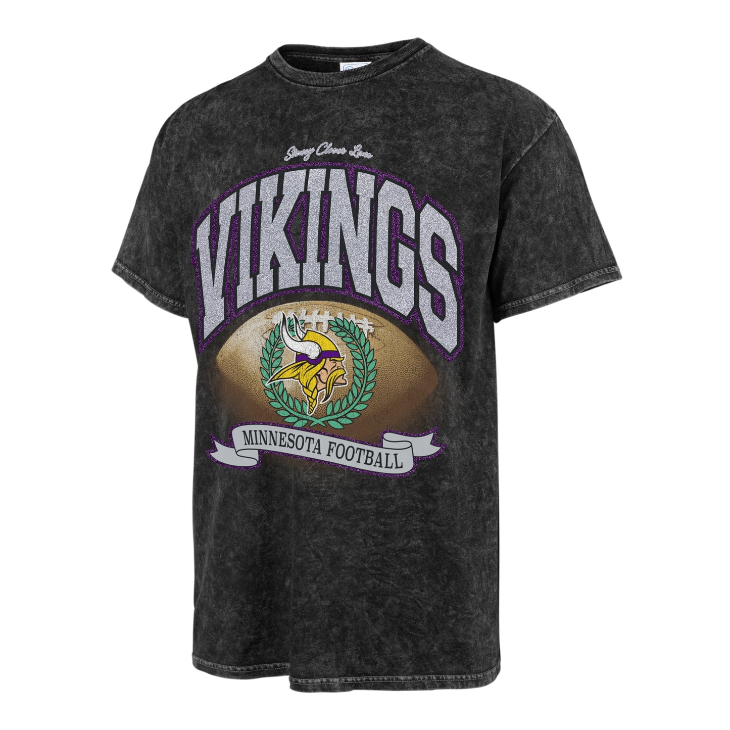 Stoney Clover Lane X '47 Minnesota Vikings Glitter Rocker Vintage Tee