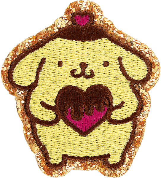 Pompompurin Valentine's Day Glitter Varsity Patch