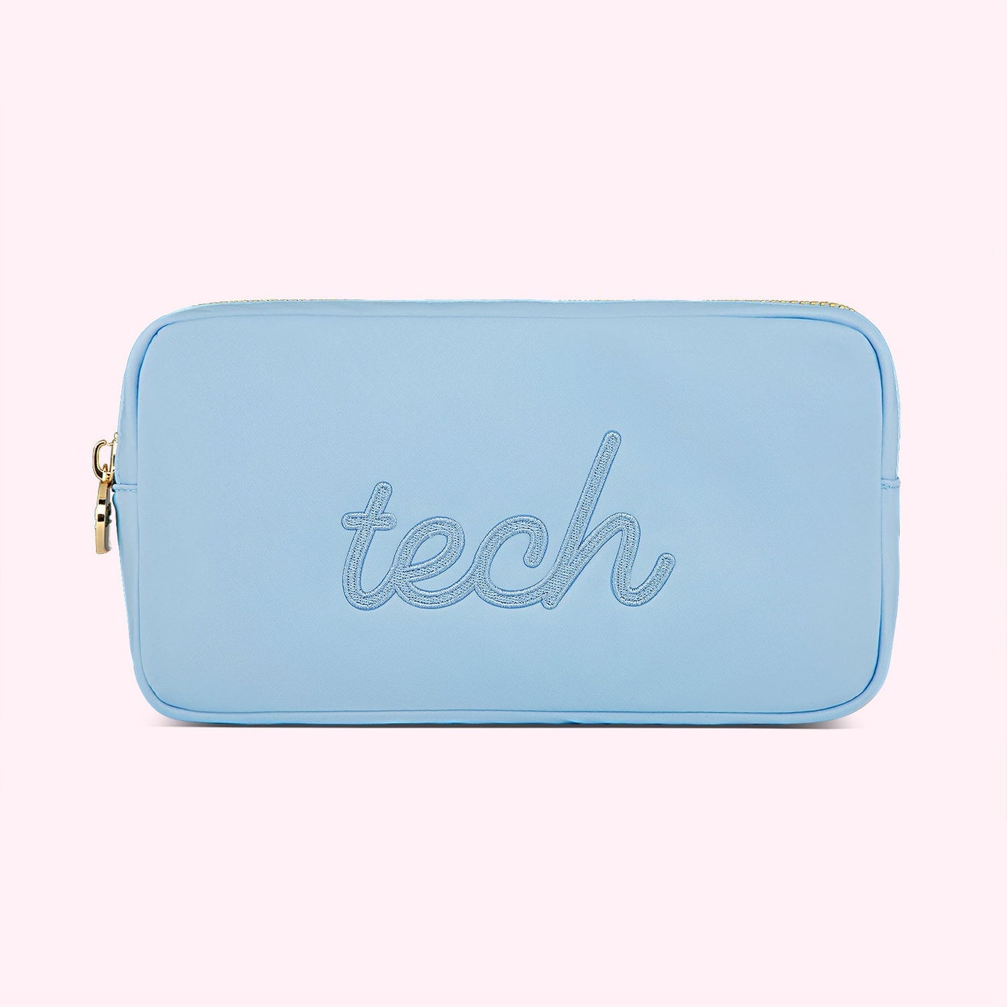 Tech Embroidered Small Pouch