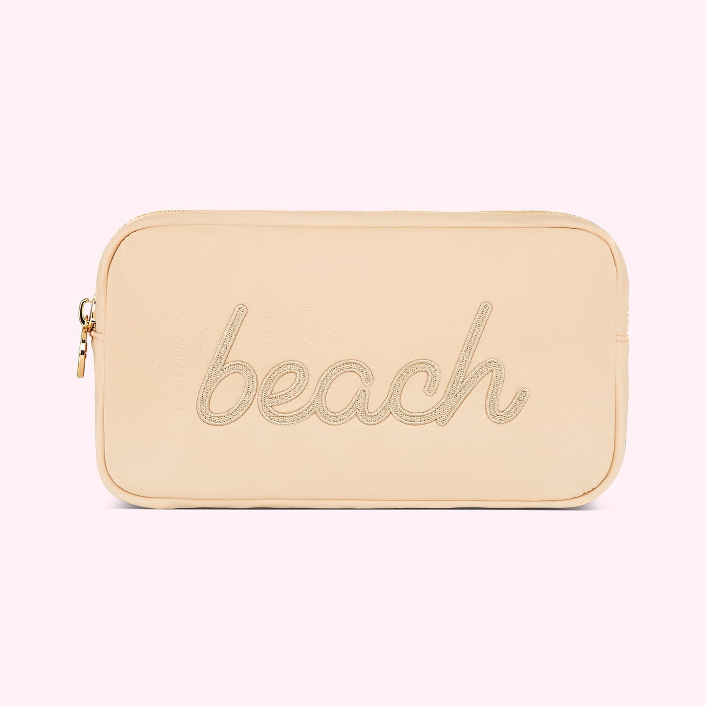 Beach Embroidered Small Pouch