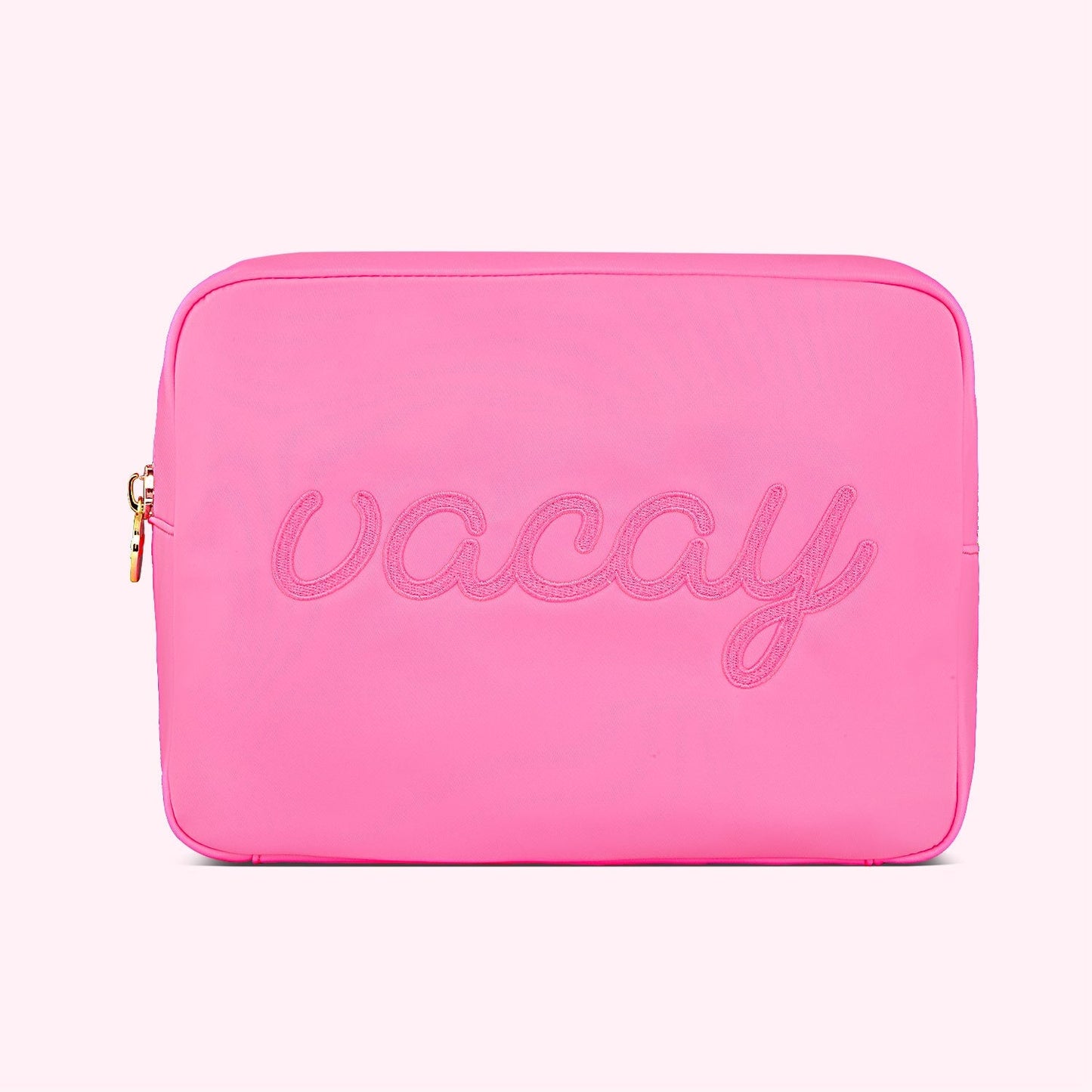 Vacay Embroidered Large Pouch