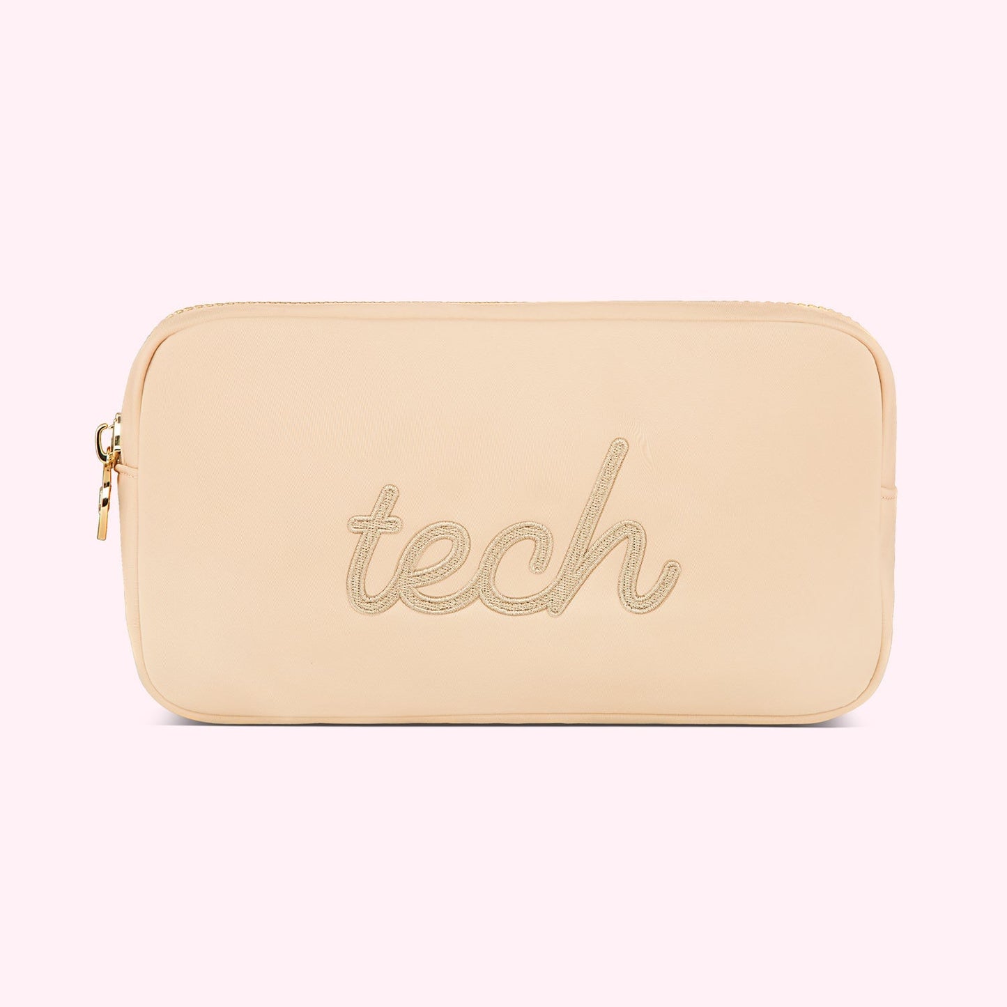 Tech Embroidered Small Pouch