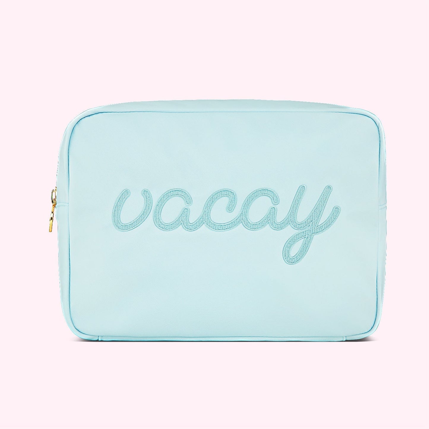 Vacay Embroidered Large Pouch