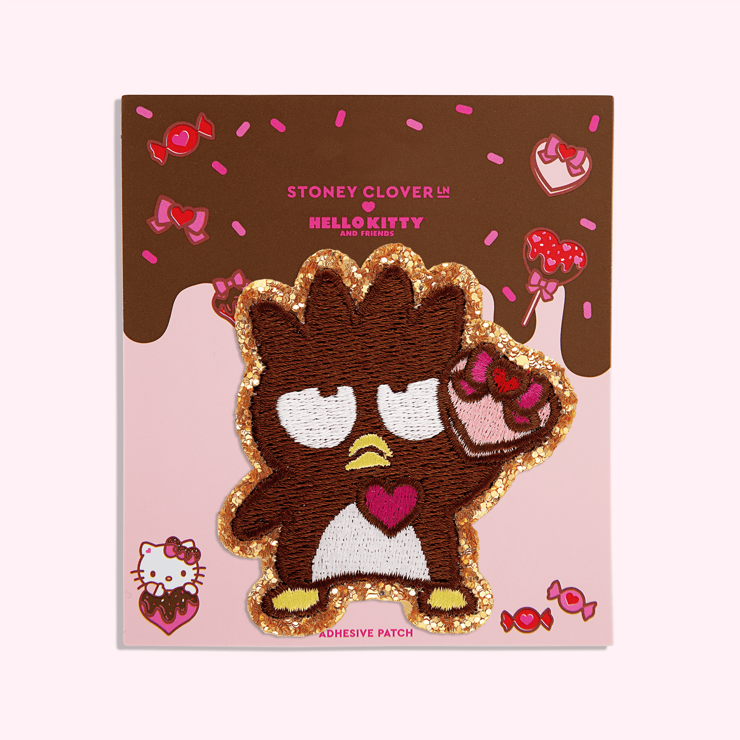 Badtz-Maru Valentine's Day Glitter Varsity Patch