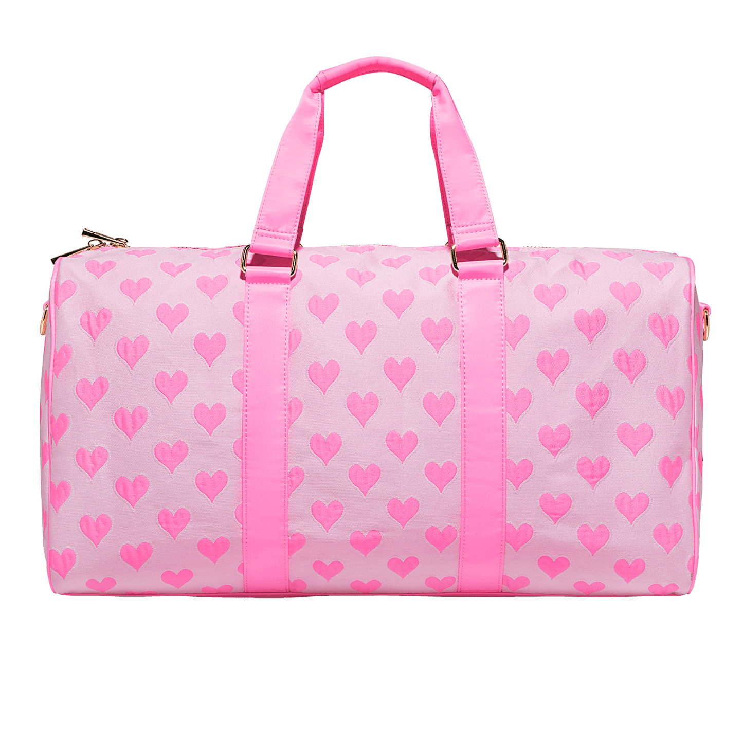 Heart Jacquard Duffle Bag