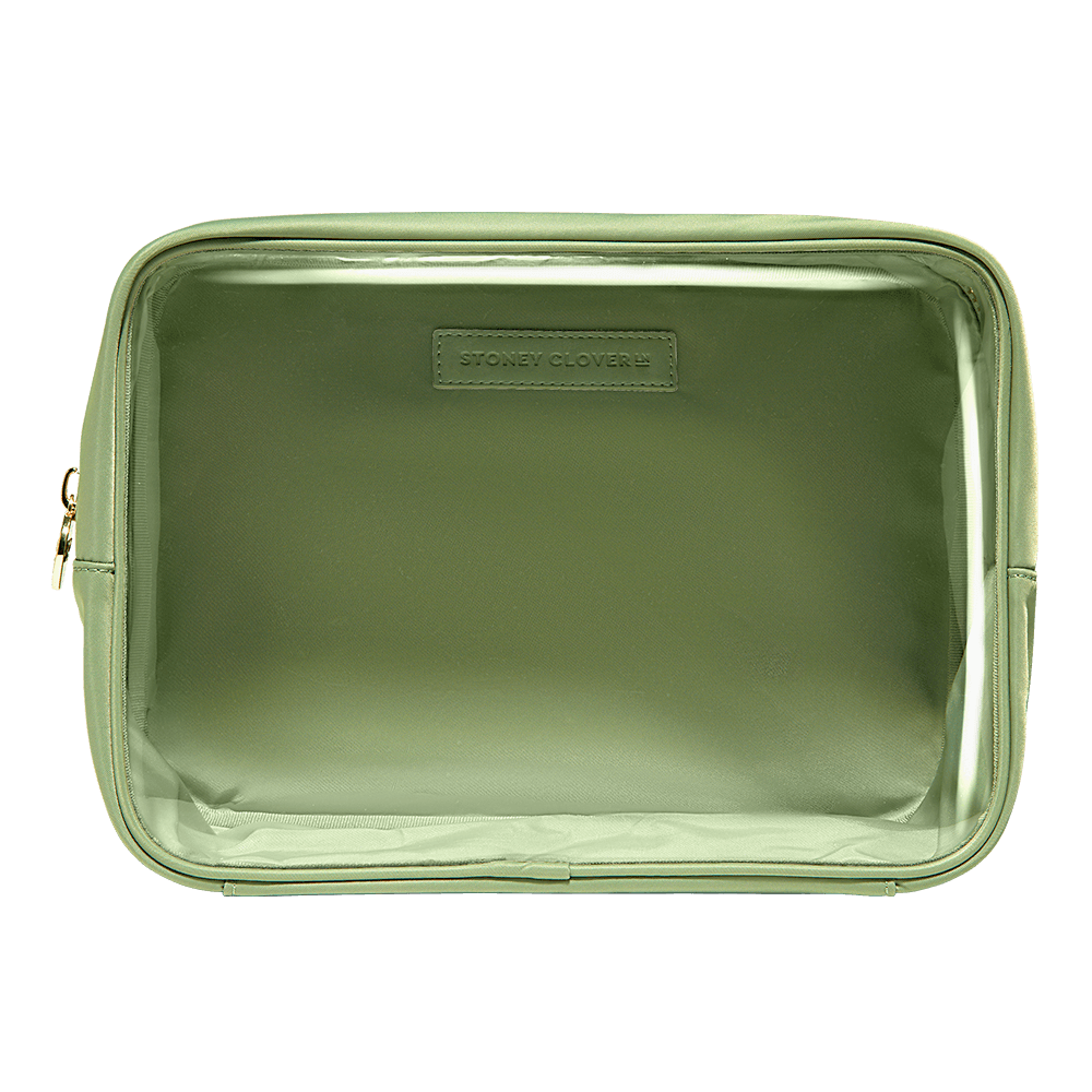 Pesto Clear Front Large Pouch