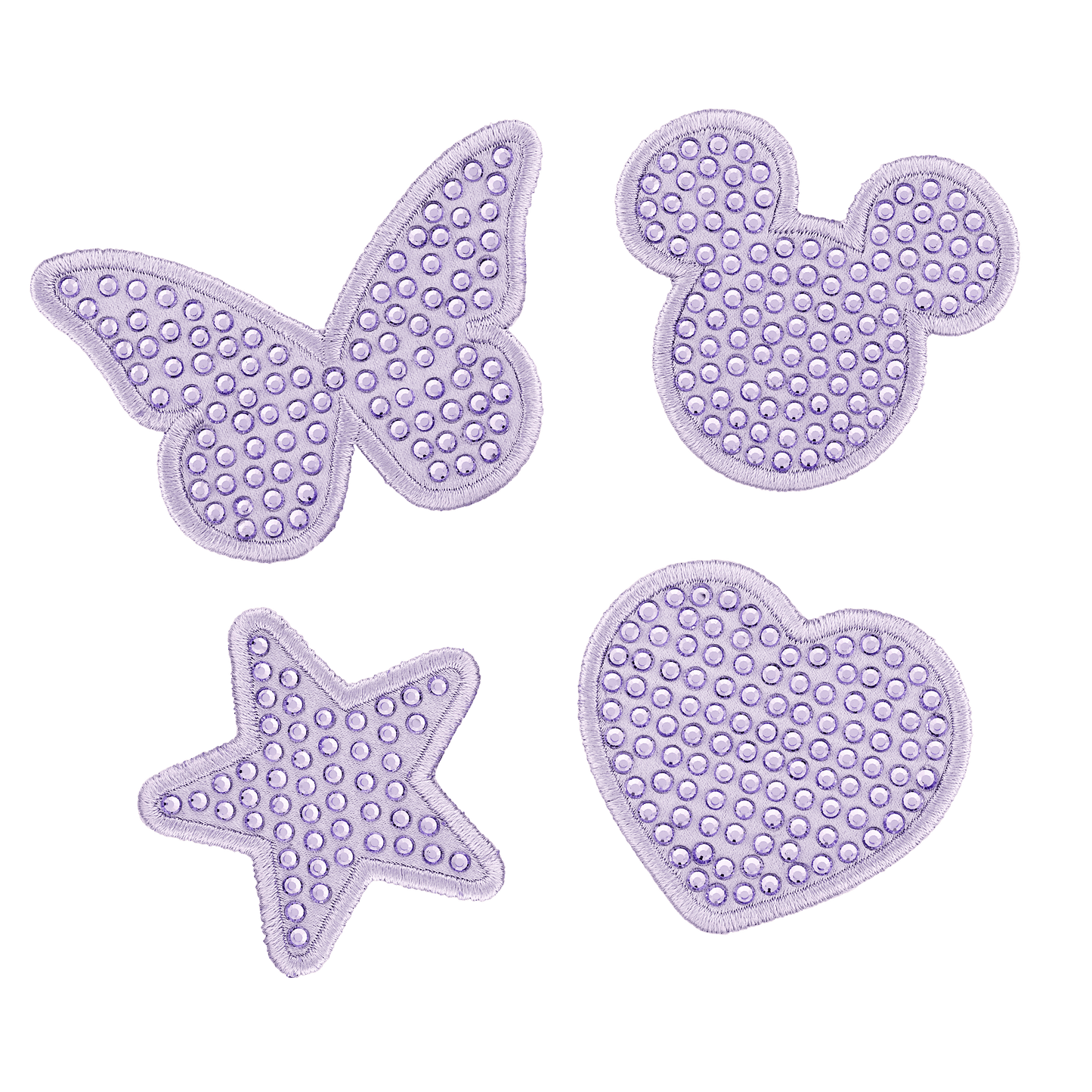 Purple Sparkle Butterfly Patch