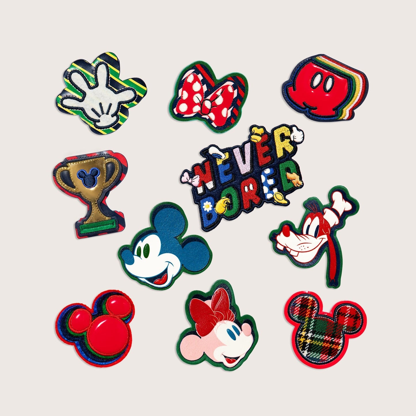 Mickey Plaid Patch