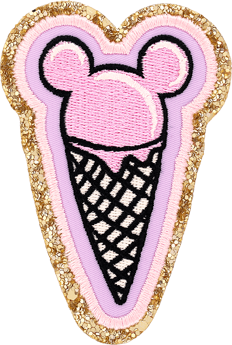 Mickey Mouse Ice Cream Cone Patch