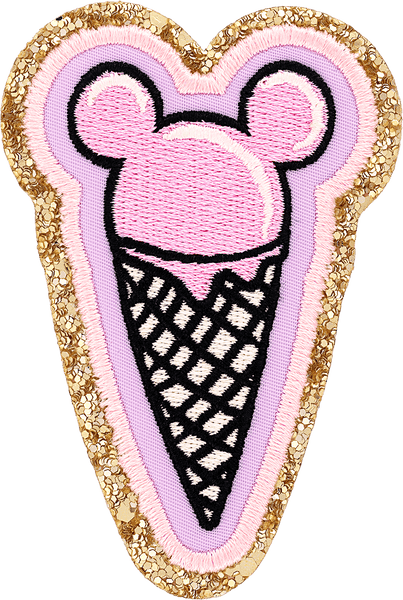 Mickey Mouse Ice Cream Cone Patch