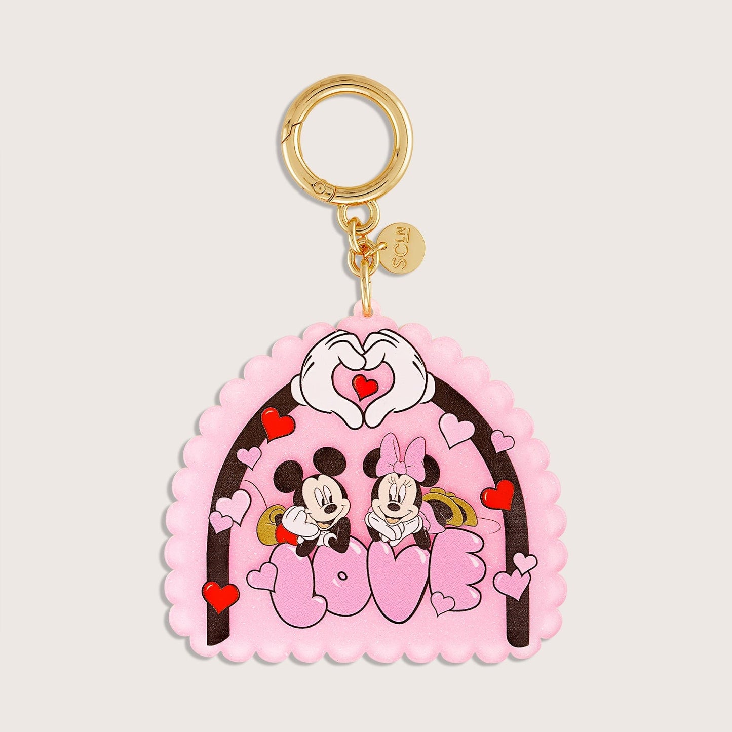 Scalloped Love Bag Charm