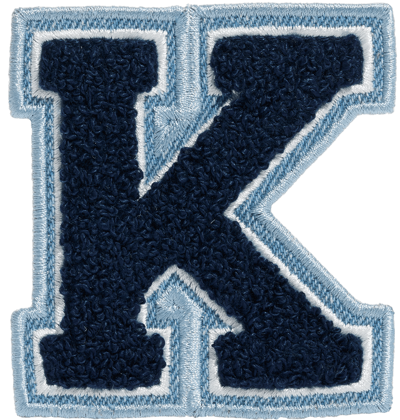 Sapphire Denim Varsity Letter Patch