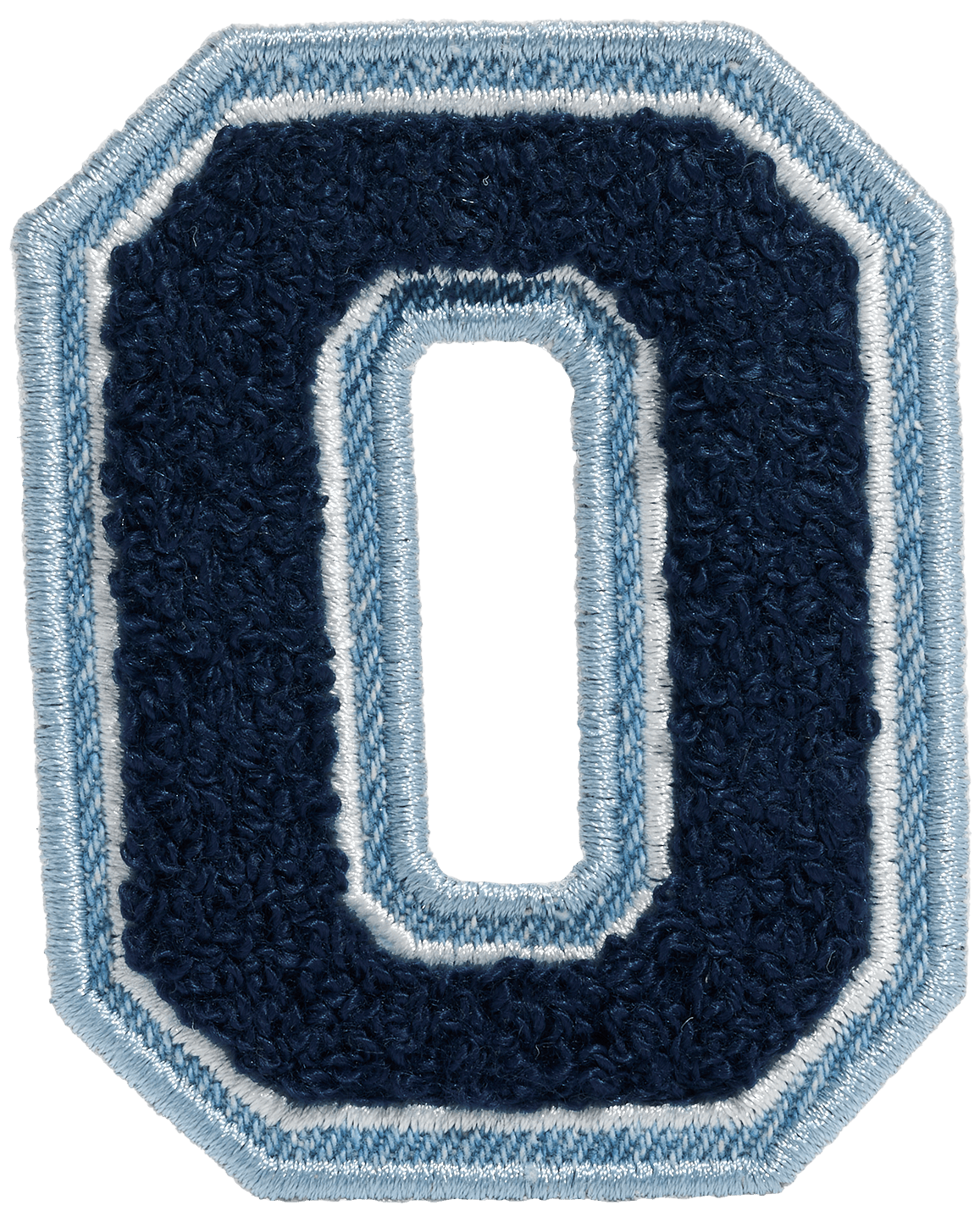 Sapphire Denim Varsity Letter Patch