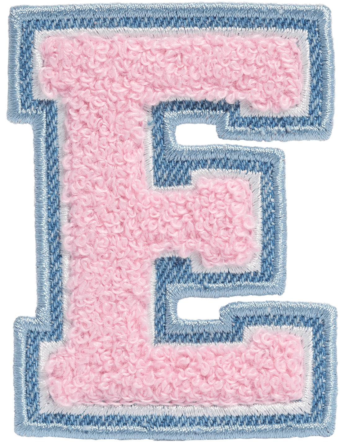 Flamingo Denim Varsity Letter Patch