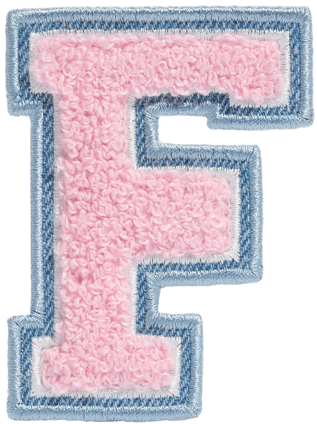 Flamingo Denim Varsity Letter Patch