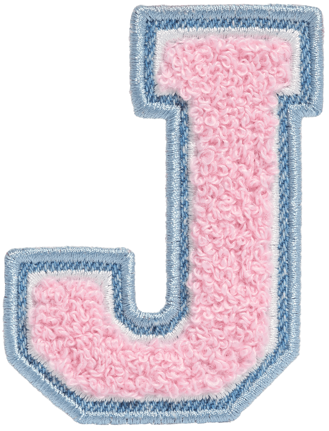 Flamingo Denim Varsity Letter Patch