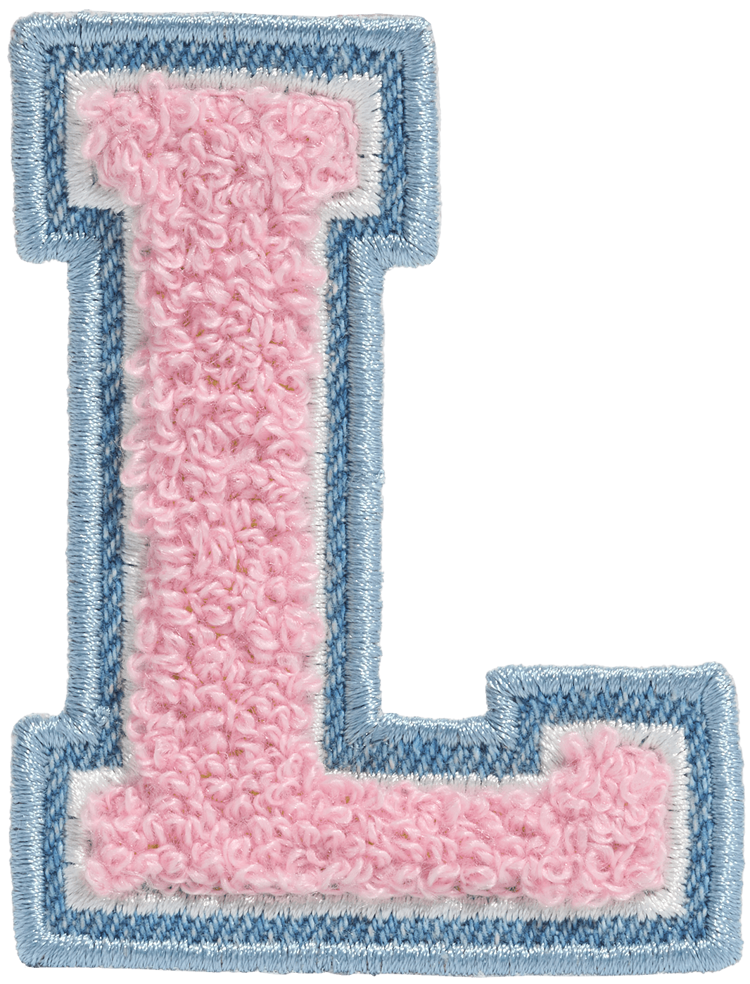 Flamingo Denim Varsity Letter Patch