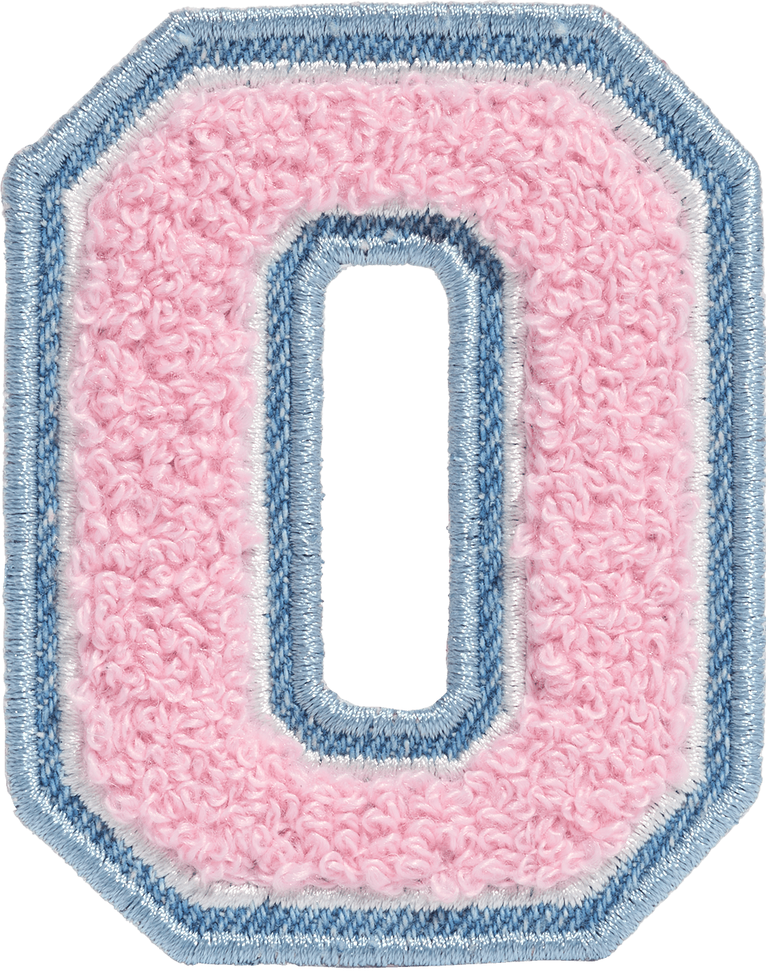 Flamingo Denim Varsity Letter Patch