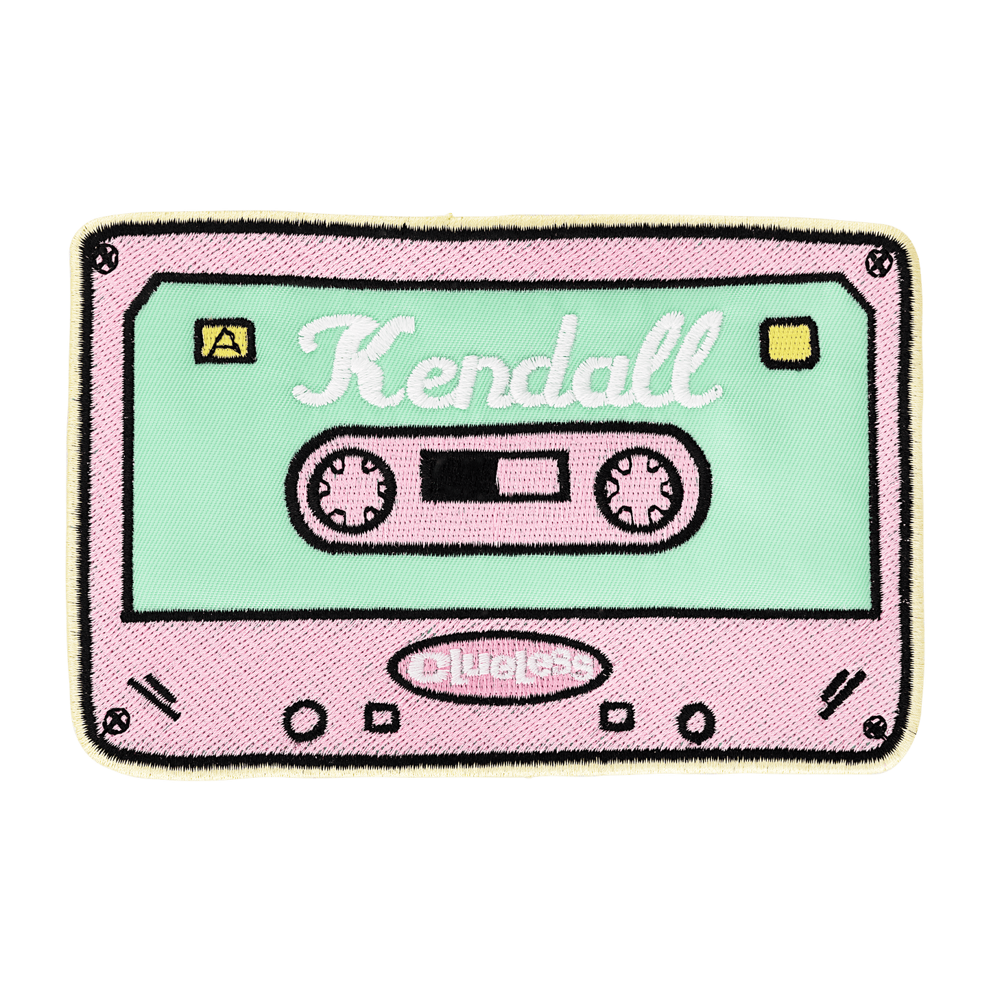 Customizable Clueless Cassette Tape Patch