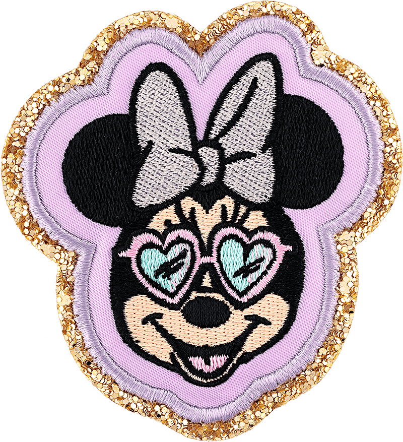 Small Minnie Mouse Heart Sunglasses Patch