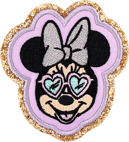 Small Minnie Mouse Heart Sunglasses Patch