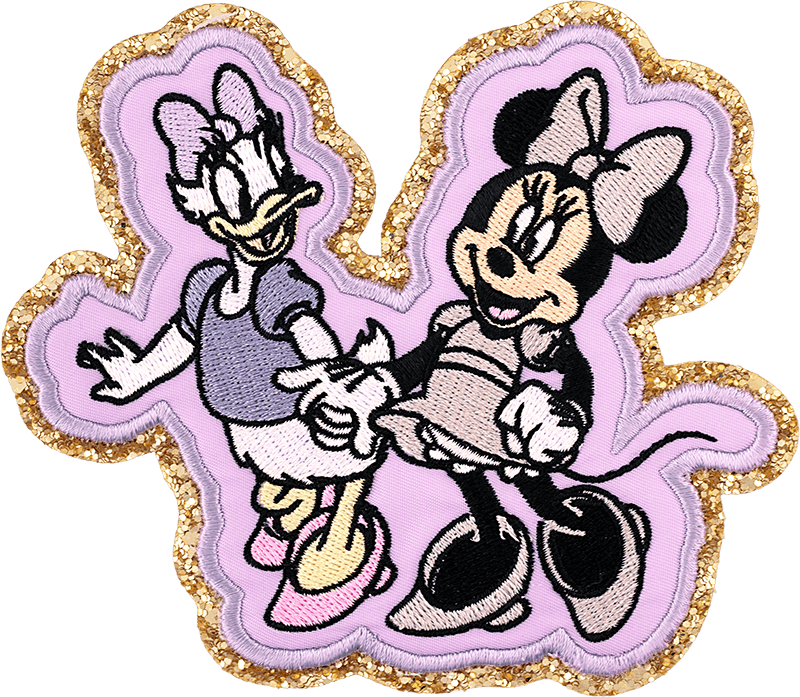 Minnie & Daisy Holding Hands Patch