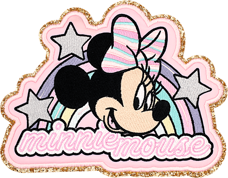 Small Minnie Mouse Rainbow Patch