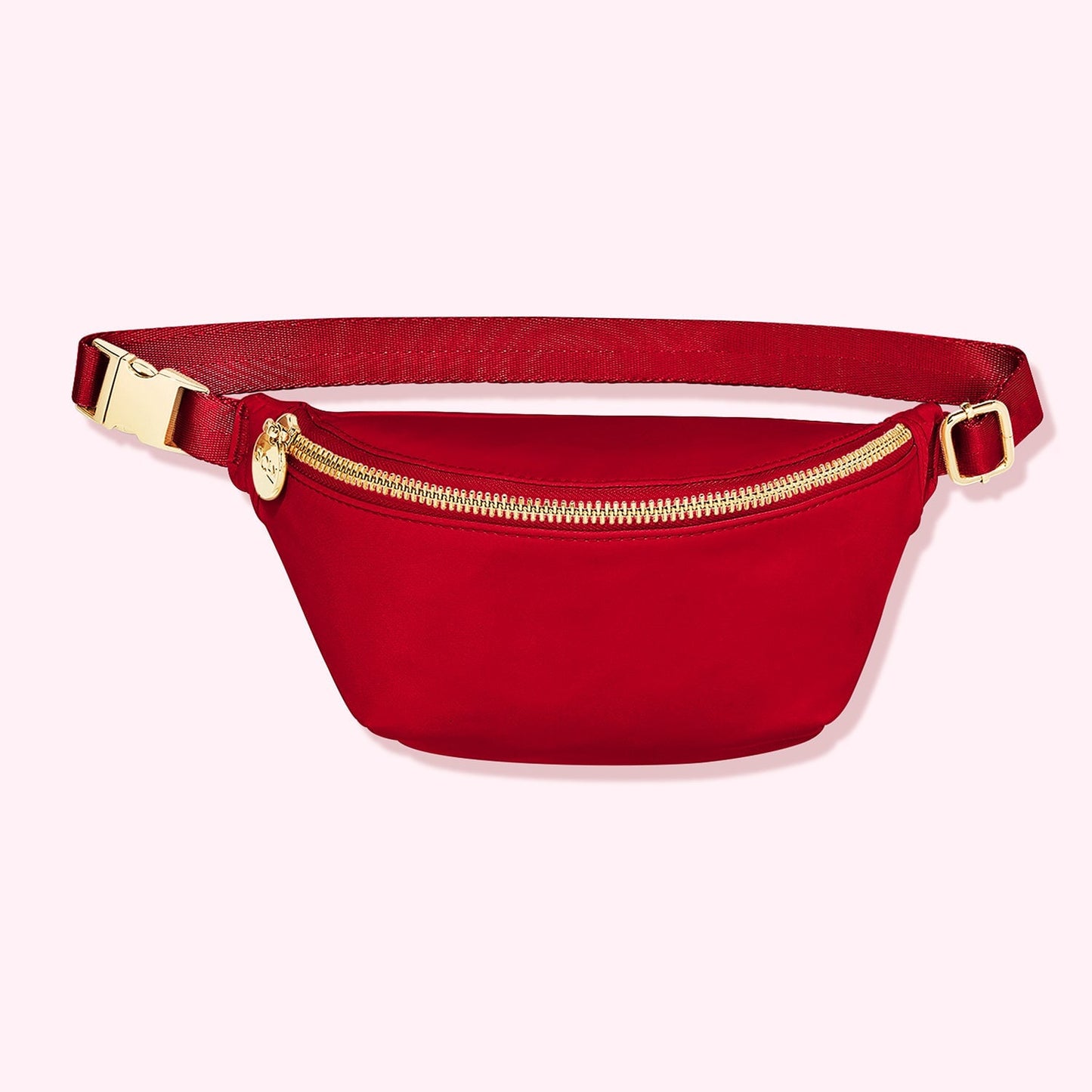 Africa Fanny Pack/ CrossBody Bag - Red Leather