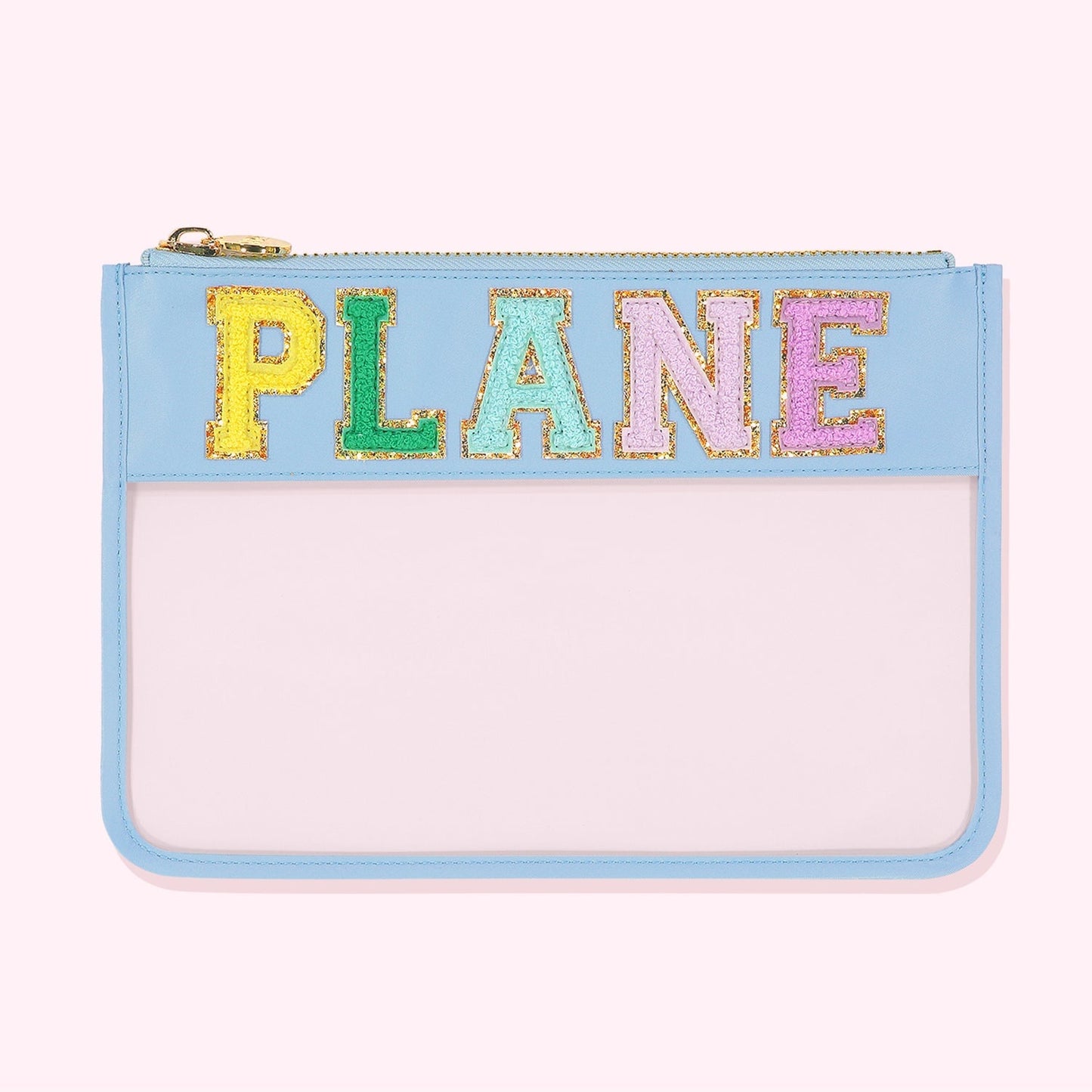 "Plane" Clear Flat Pouch