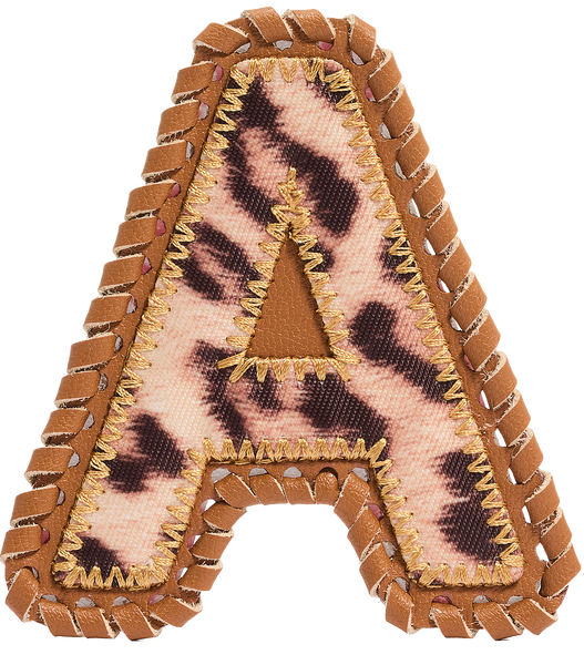 Leopard Letter Patch