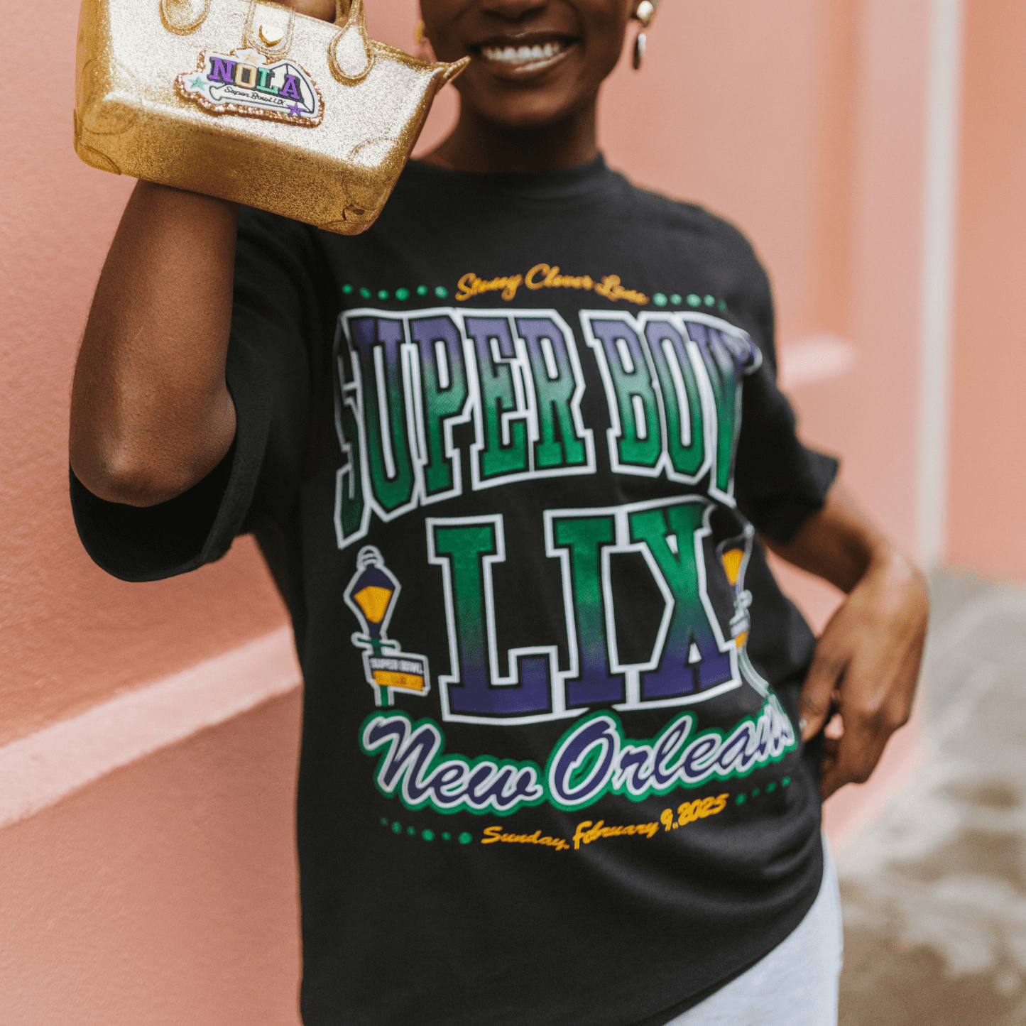 Stoney Clover Lane X '47 Super Bowl LIX Dazzler Foundation Tee