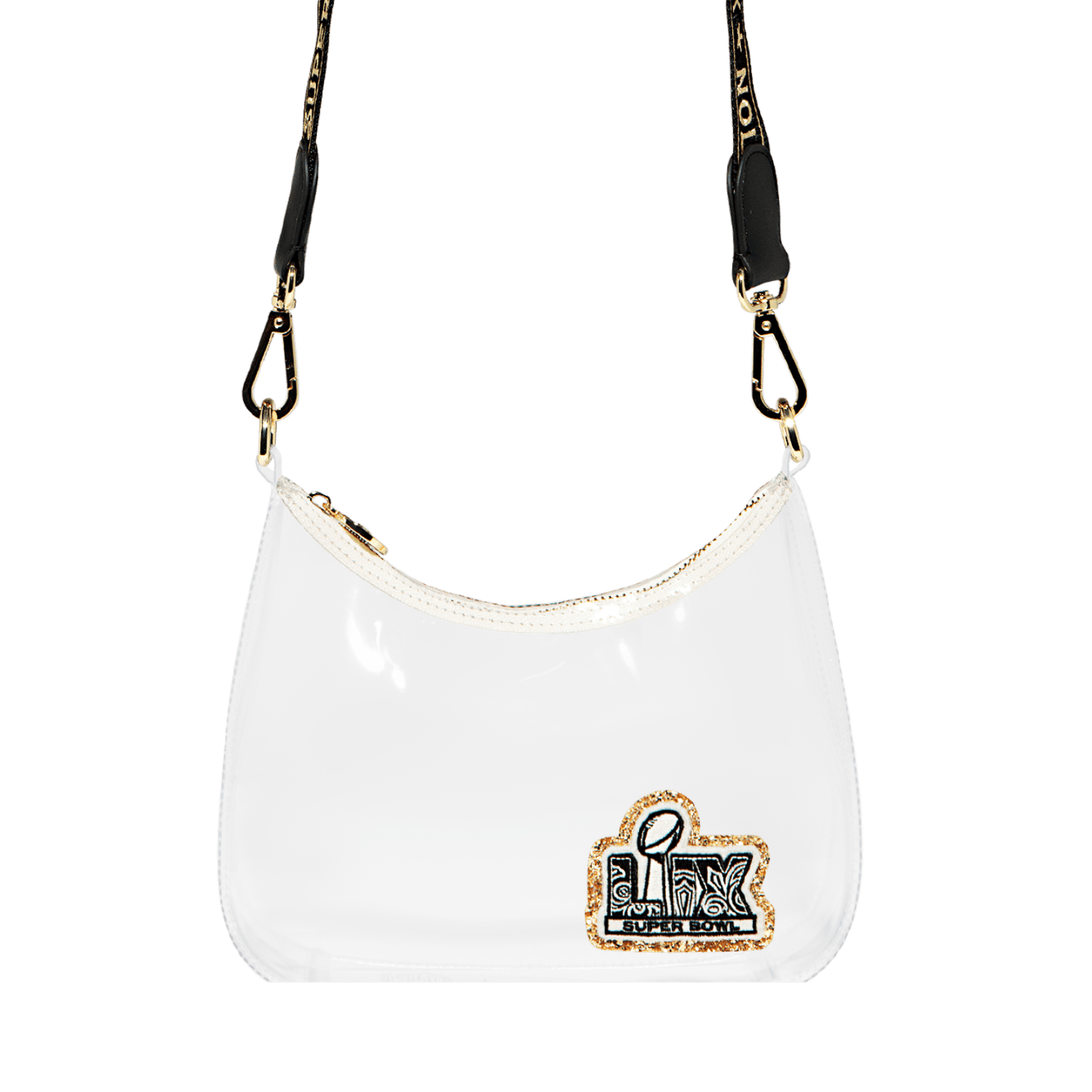 Super Bowl Clear Curved Crossbody Bag