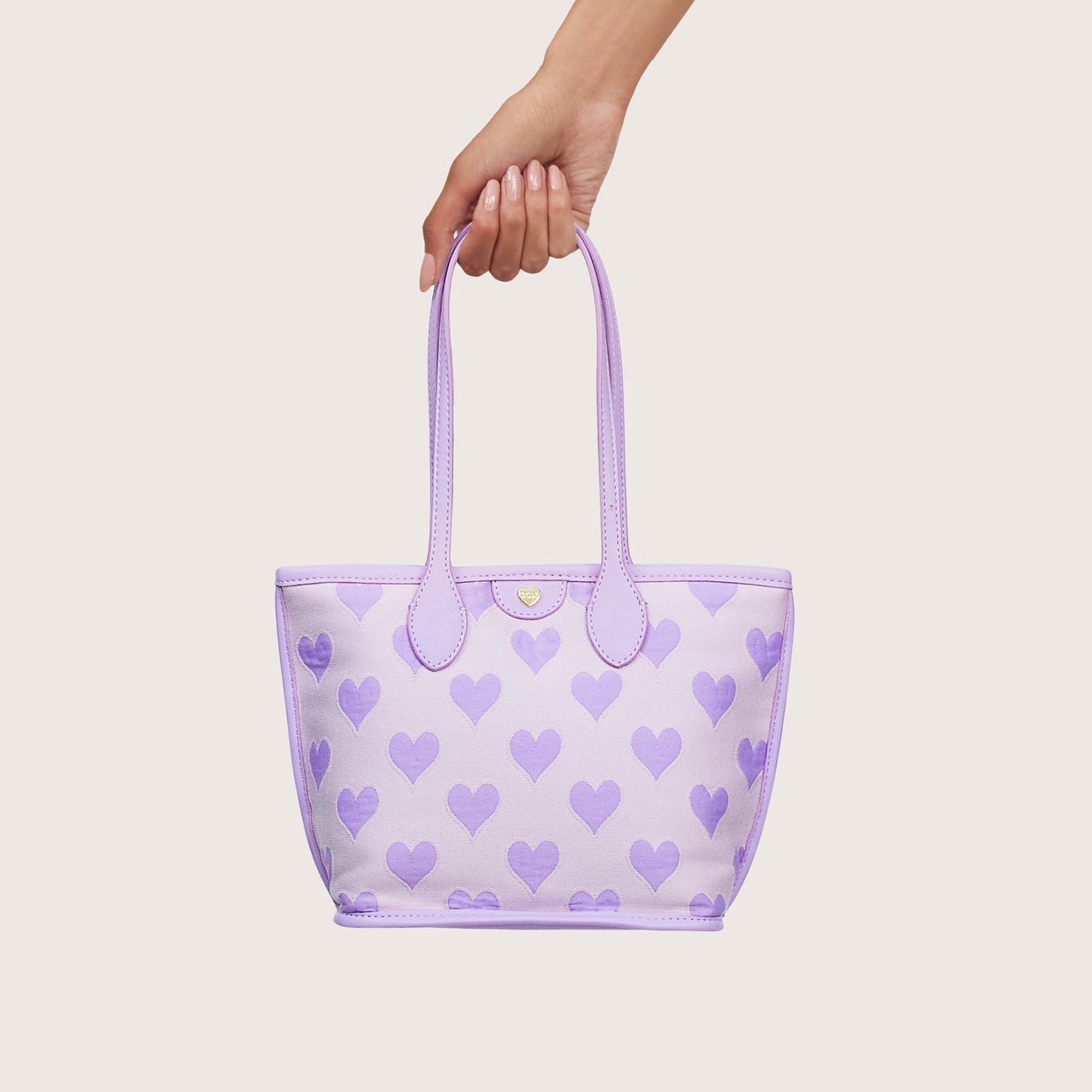 Heart Jacquard Little Tote