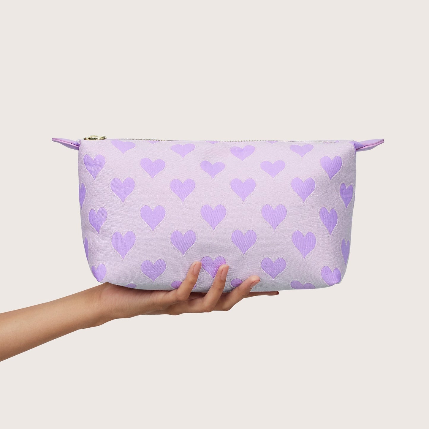 Heart Jacquard Large Pouchette