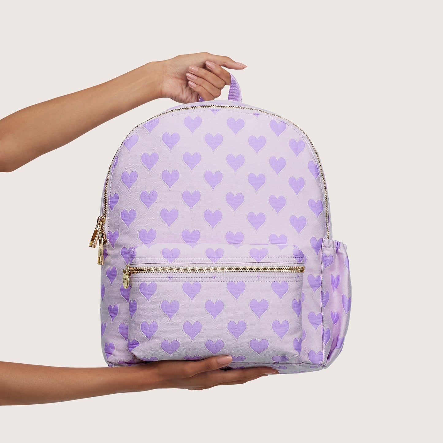 Heart Jacquard Backpack