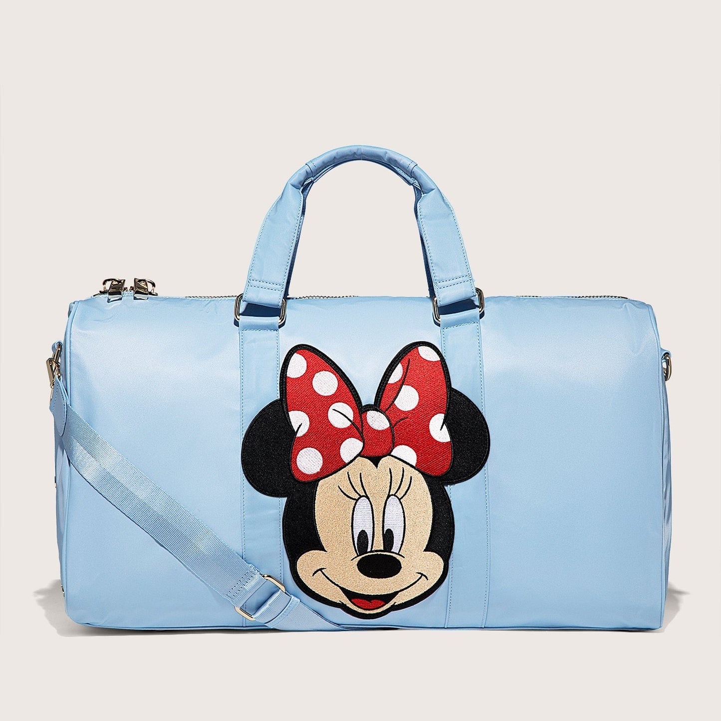 Periwinkle Duffle with Jumbo Disney Minnie Patch