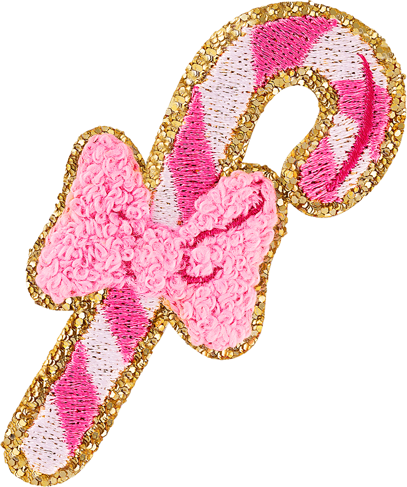 Candy Cane Minnie Mouse Bow Patch