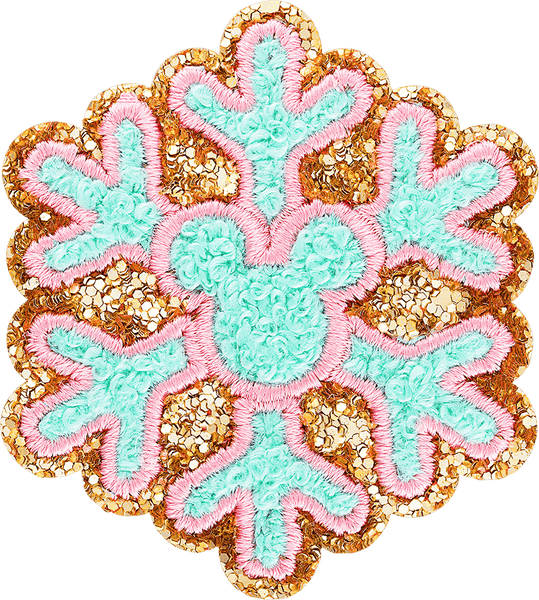 Green Snow Flake Patch