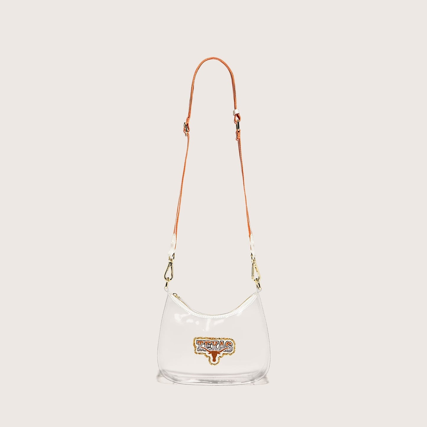 University of Texas at Austin Clear Curved Crossbody Bag