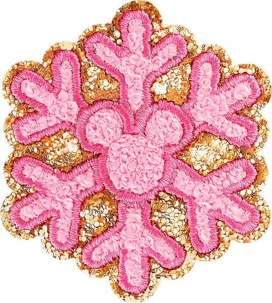 Pink Snow Flake Patch