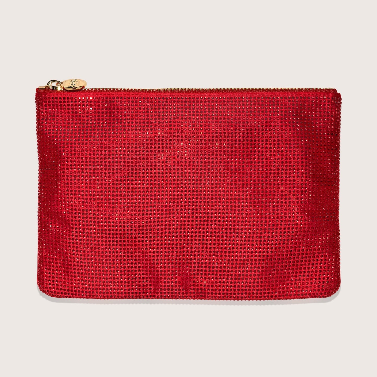 Red Sparkle Flat Pouch