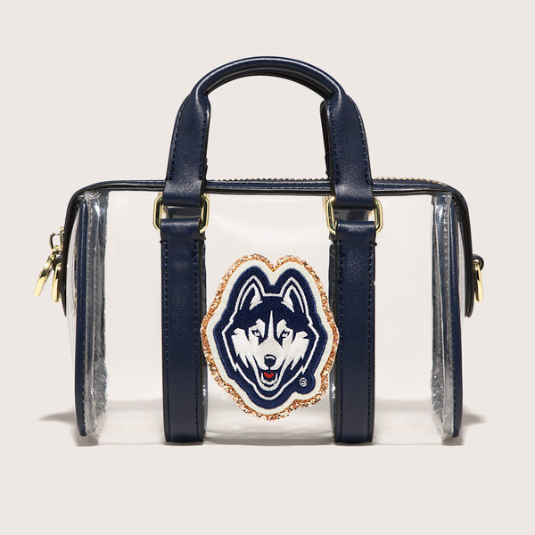 University of Connecticut Clear Micro Duffle Crossbody Bag